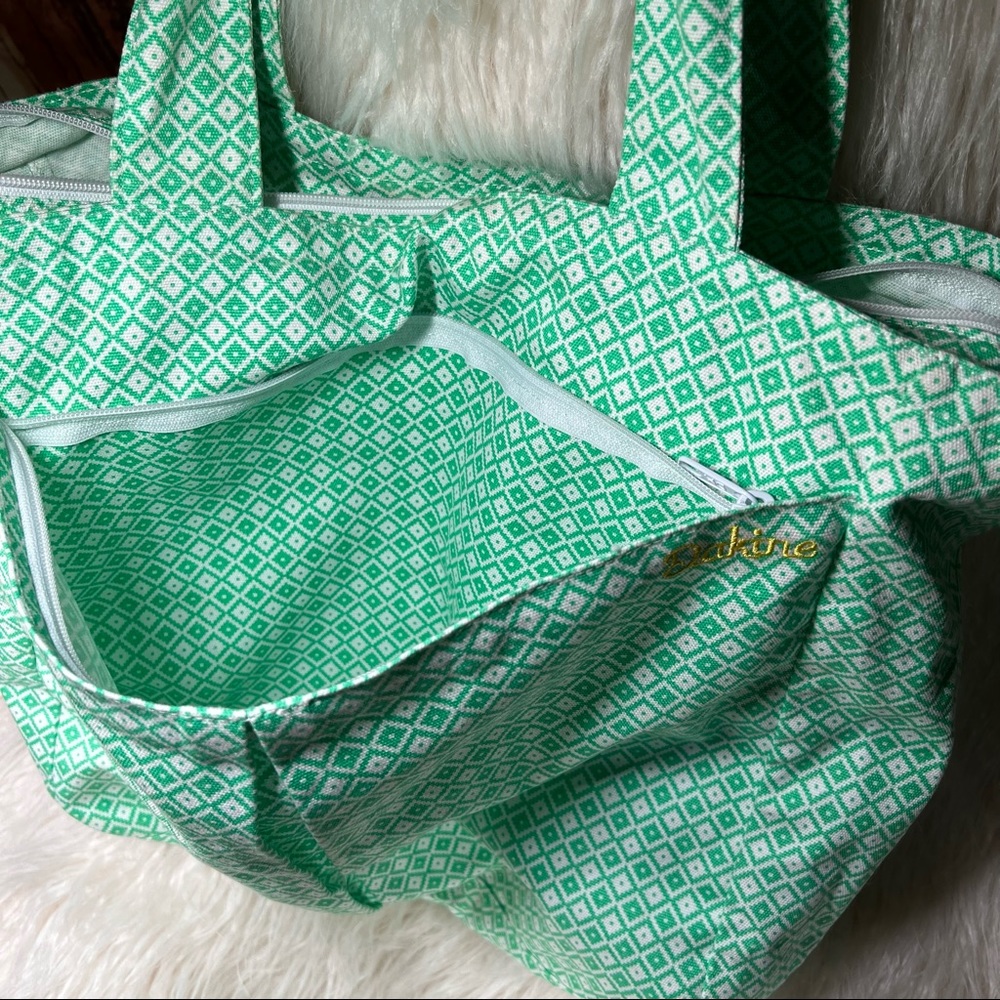 Vtg. Dakine Green Patterned Tote - Picture 5 of 8